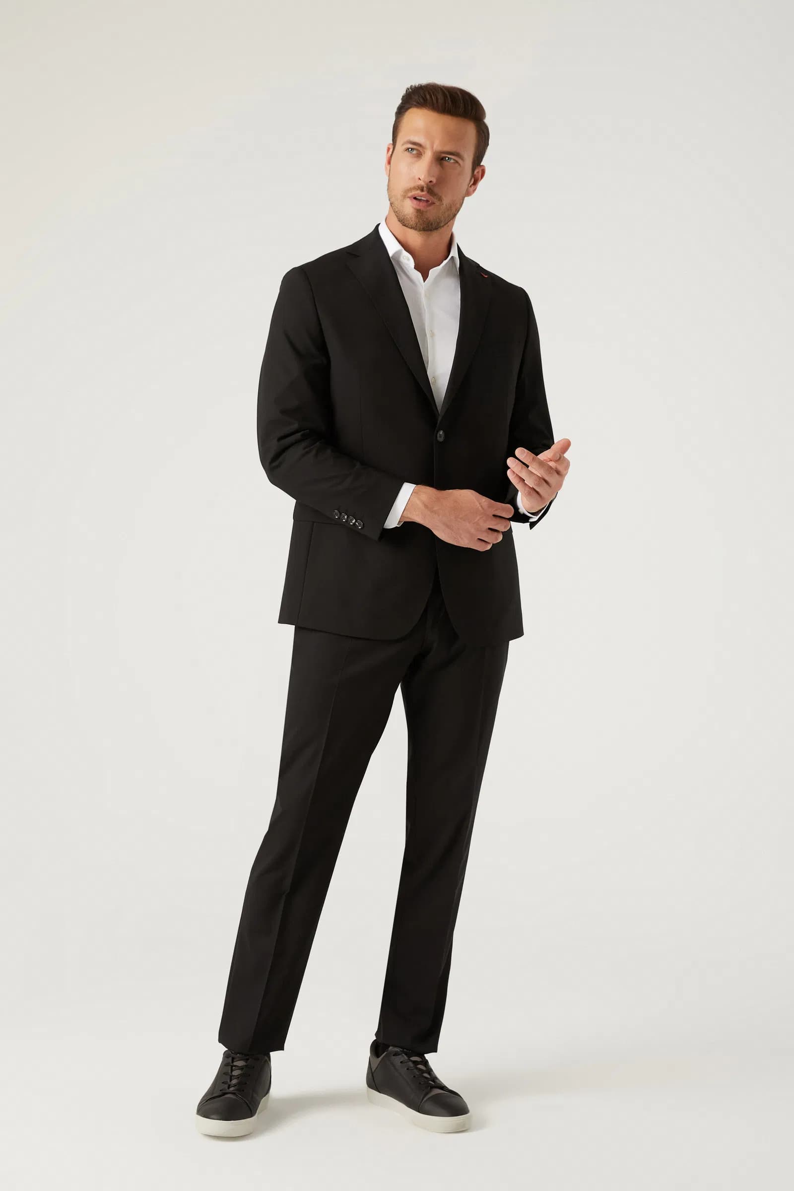 Ds Damat Comfort Fit Siyah Düz Takim Elbise görsel 3