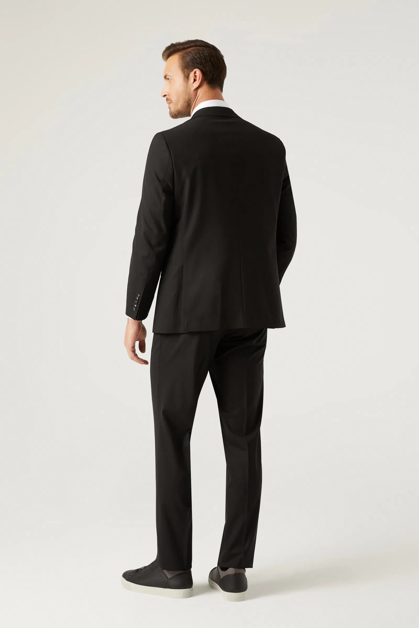 Ds Damat Comfort Fit Siyah Düz Takim Elbise görsel 7
