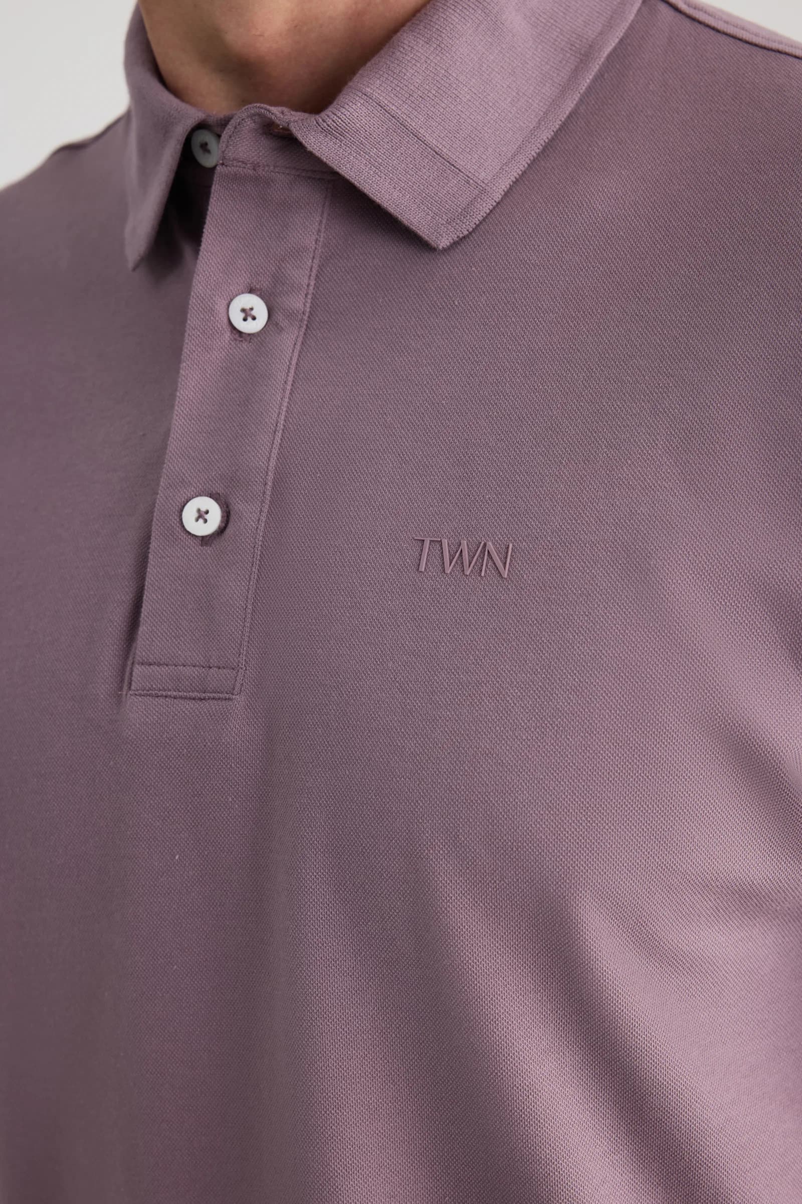 Ds Damat Regular Fit Lila Düz T-shirt görsel 2