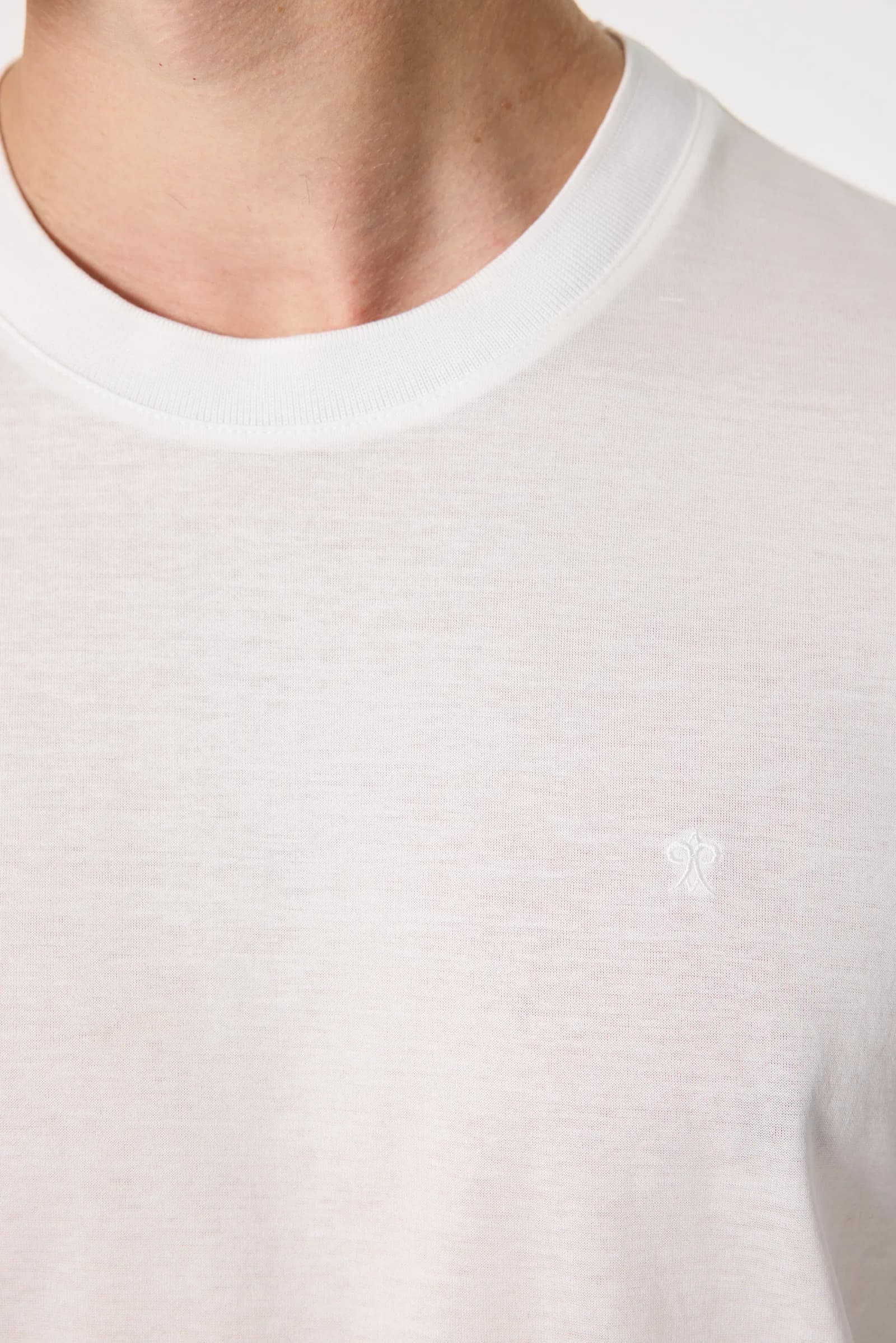 Damat Regular Fit Ekru T-shirt görsel 2