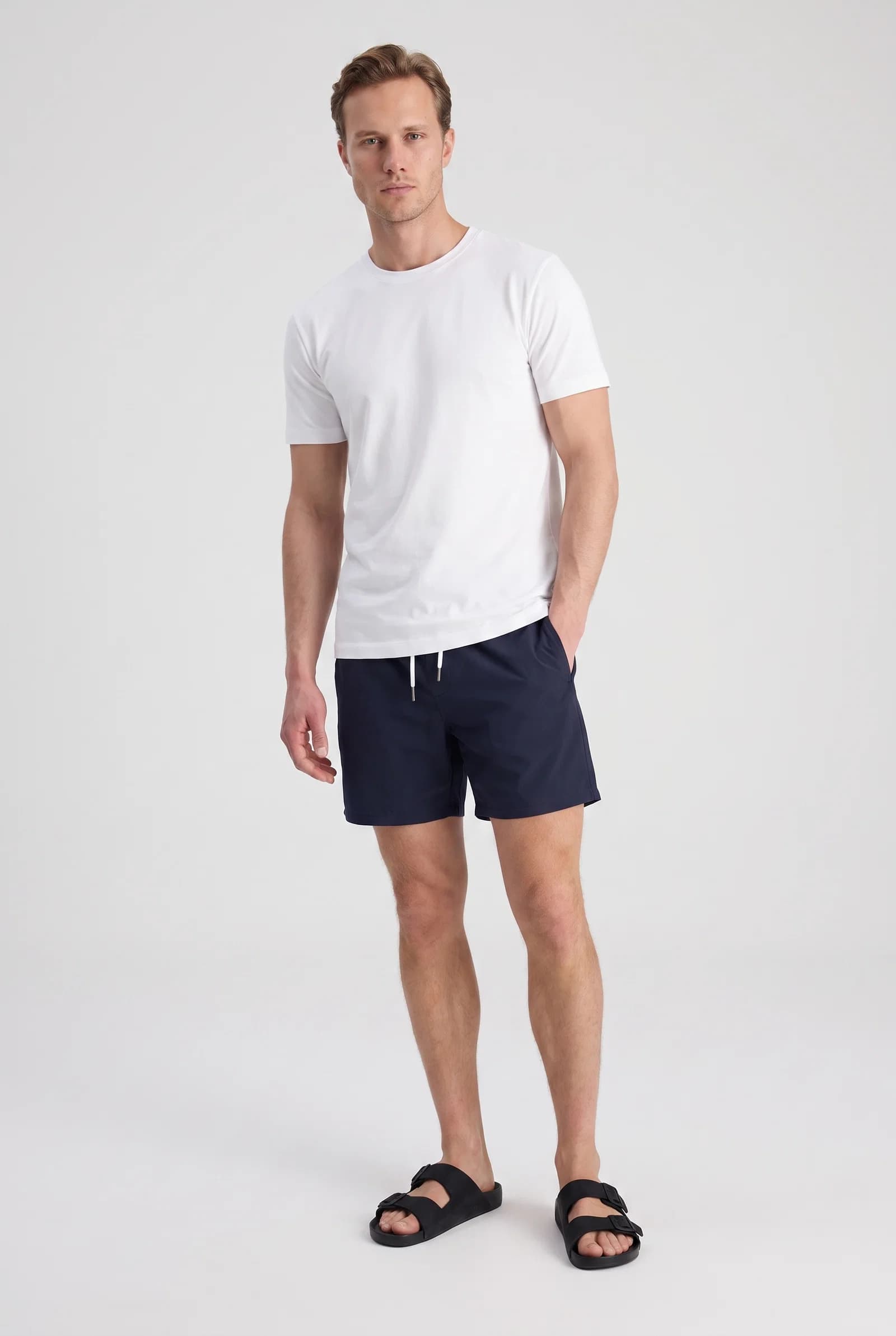 Tween Regular Fit Lacivert Şort Mayo görsel 4