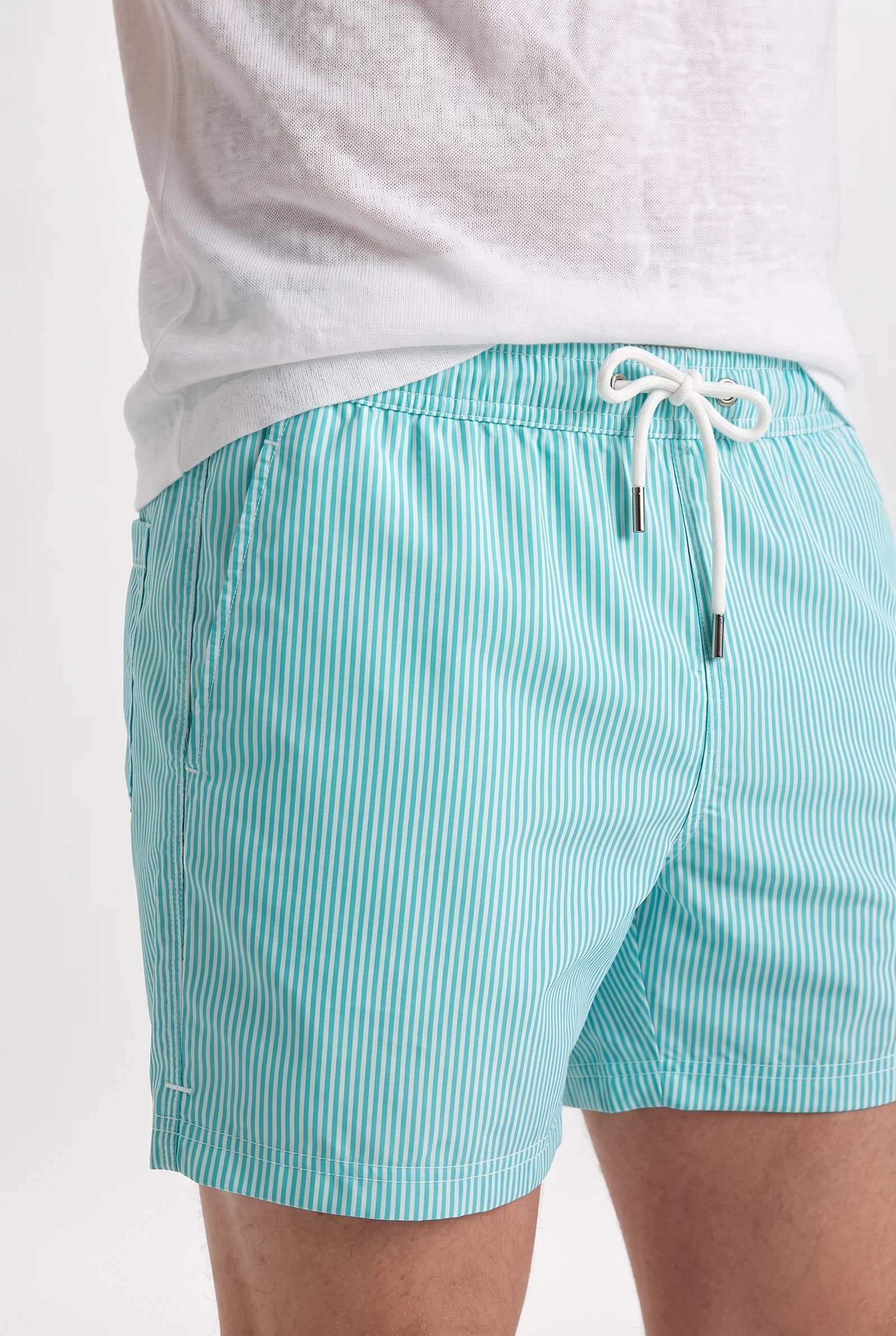 Tween Regular Fit Yeşil Şort Mayo görsel 2