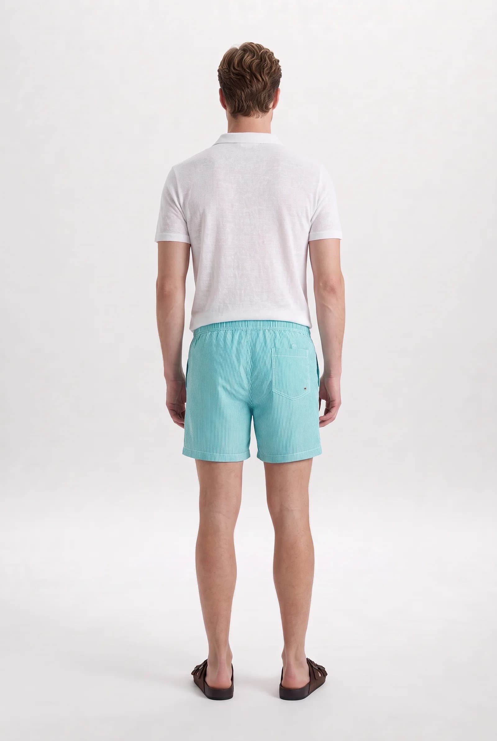 Tween Regular Fit Yeşil Şort Mayo görsel 5