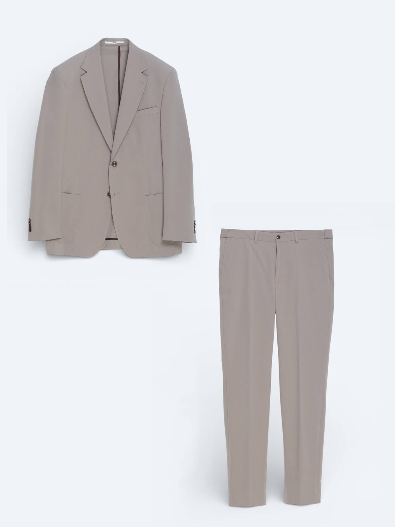 Açık Kahve Düz Modern Fit Takım Elbise görsel 5