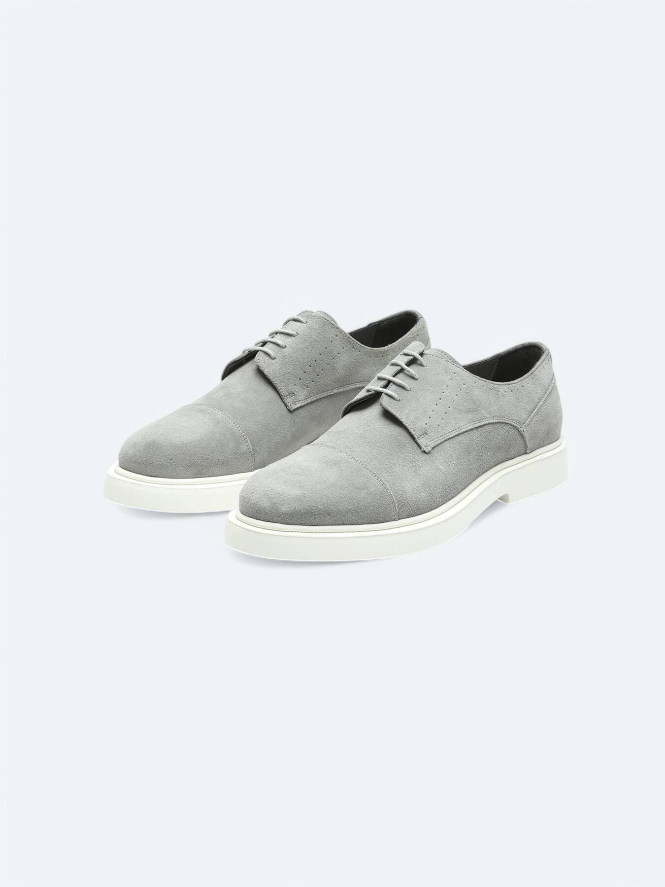 Gri Süet Smart Casual Ayakkabı görsel 2