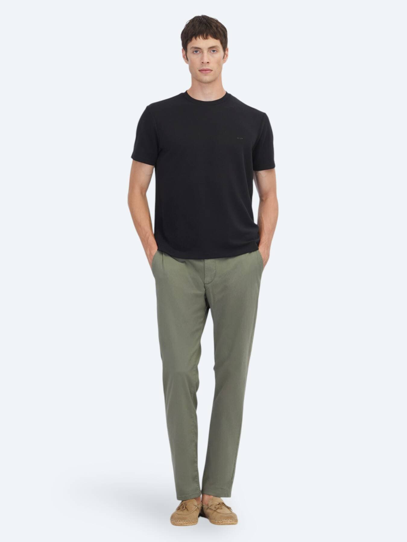 Siyah Düz T-shirt görsel 2